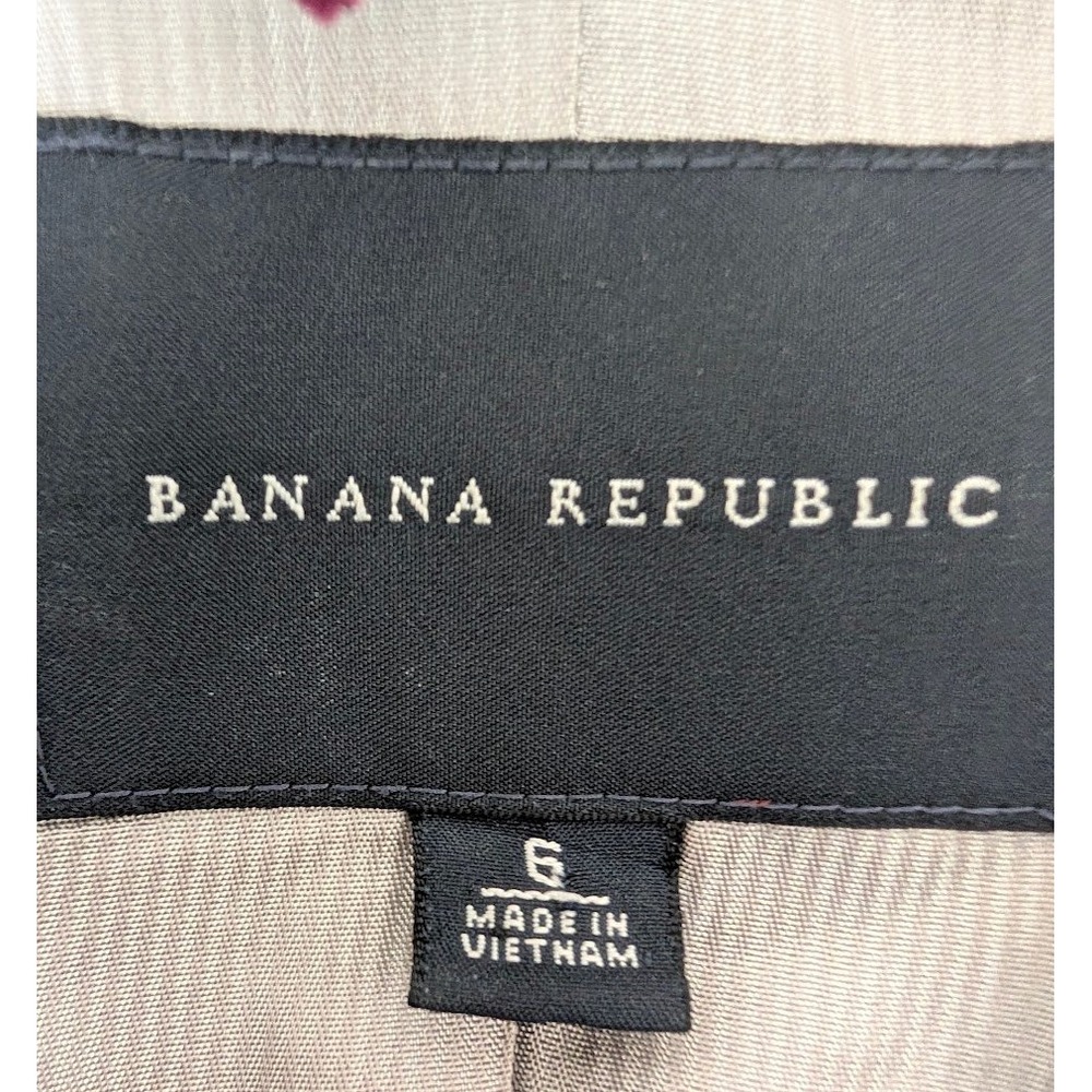 Banana Republic Wool Blazer Women Small Preppy Career Minimalist Jacket Academia - Picture 7 of 8
